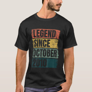 キッズ10誕生日ギフト年齢10年伝説 Tシャツ