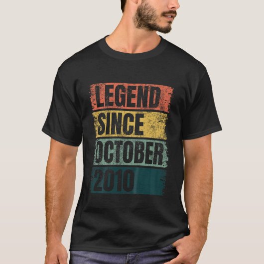 キッズ10誕生日ギフト年齢10年伝説 Tシャツ (正面)