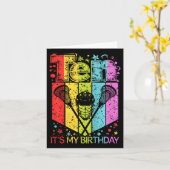 キッズ10誕生日少年ガール10歳ラクロス カード (黄色い花)