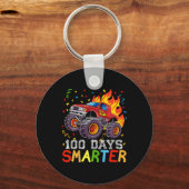 キッズ100頭が切れる日少年モンスタートラック100日目 キーホルダー (正面)