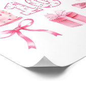 キッズ10thコケット誕生日パーティー10歳ギ ポスター (角)