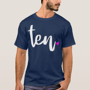 キッズ10th誕生日ガール10歳10歳10ギフトId Tシャツ