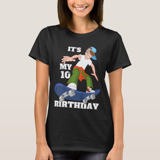 キッズ10th誕生日ティー。私の10誕生日 tシャツ (正面)