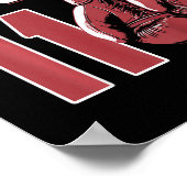 キッズ11歳ボクサーBdayパーティー11誕生日Bo ポスター (角)