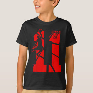 キッズ11歳11thバスケットボール誕生日パーティーThe Tシャツ