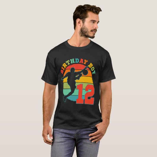 キッズ12歳サッカー誕生日パーティーをテーマに12th tシャツ (正面フル)
