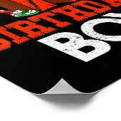 キッズ12歳バスケットボールダービング12誕生日 ポスター (角)