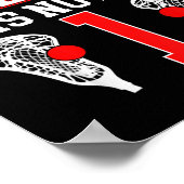 キッズ1st誕生日ラクロス1歳ラクロスP ポスター (角)