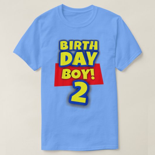 キッズ2歳おもちゃ誕生日男の子ギフト Tシャツ (デザイン正面)