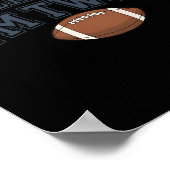 キッズ2ndバースデーサッカープレーヤーTouchdown Im Two ポスター (角)