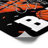 キッズ2ndバースデーバスケットボールボーイ2歳Bask ポスター (角)