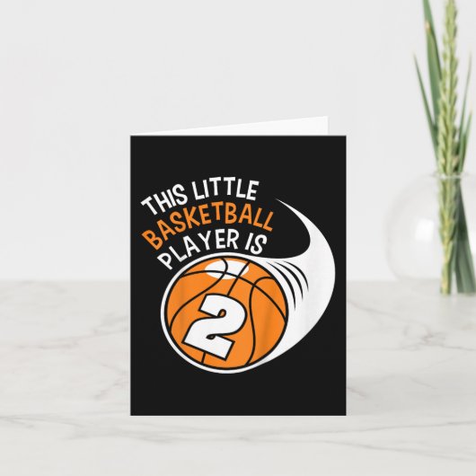 キッズ2ndバースデーボーイズバスケットボールスポーツ2年Ol カード (正面)