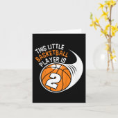 キッズ2ndバースデーボーイズバスケットボールスポーツ2年Ol カード (黄色い花)