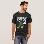キッズ2nd誕生日ファームトラクター2 2歳パーツ tシャツ (正面フル)