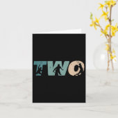 キッズ2nd誕生日レトロドミントン2歳ボーイギ カード (黄色い花)