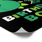 キッズ3レックス誕生日少年3歳の誕生日の恐竜 ポスター (角)