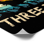 キッズ3レックス3歳の誕生日3番目の恐竜3年 ポスター (角)