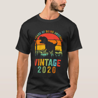 キッズ3歳の男の子の恐竜3歳の誕生日素晴らし Tシャツ