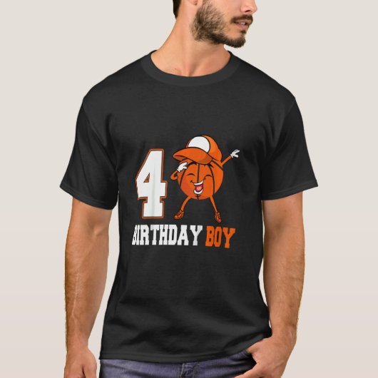 キッズ3歳ダビングバスケットボール3位B Tシャツ (正面)