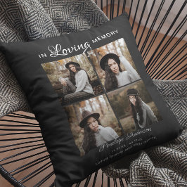 キッズ4モダンフォトコラージュ記念 クッション