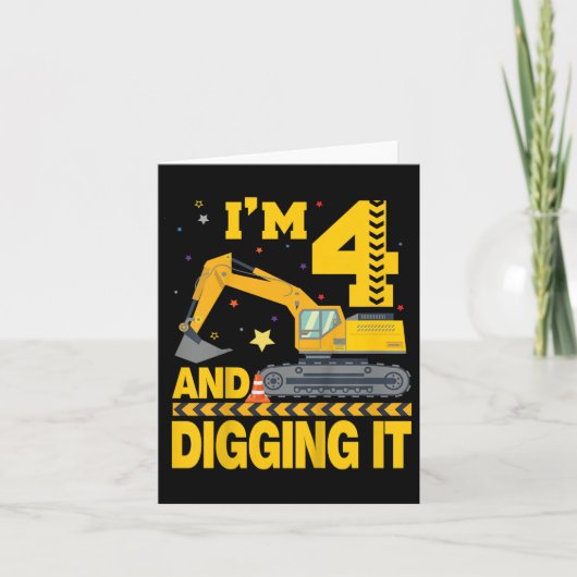 キッズ4年4th誕生日ショベル4年Bo カード (正面)