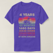 キッズ4歳ごみトラック誕生日4th誕生日 tシャツ (デザイン正面)