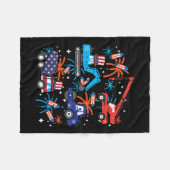 キッズ4th 7月建築トラック車パトリオ フリースブランケット (正面(横))