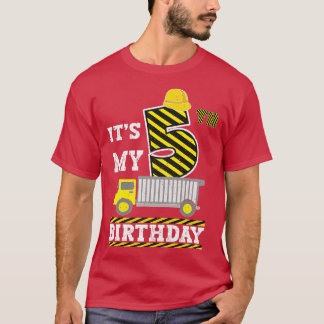 キッズ5歳の男の子ガールそれは私の5番目の誕生日コン Tシャツ