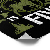 キッズ5歳狩り誕生日パーティダックディアーH ポスター (角)