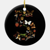 キッズ5誕生日虫カブトムシ男の子ガール セラミックオーナメント (裏面)