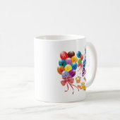 キッズ5誕生日5歳ハッピーバースデー コーヒーマグカップ (正面右)