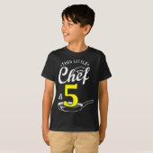 キッズ5th誕生日ガールズシェフキッズTシャツ Tシャツ (正面フル)