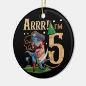 キッズ5th誕生日シャツボーイ5歳パイレーツT Re セラミックオーナメント (左)