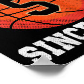 キッズ5th誕生日バスケットボール恋人5歳Vin ポスター (角)