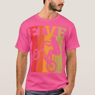 キッズ5th誕生日ボーイズ5歳BMXバイクラ Tシャツ