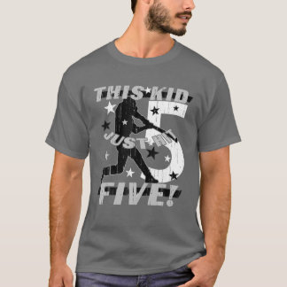 キッズ5th誕生日野球グローブキッズ5歳 tシャツ
