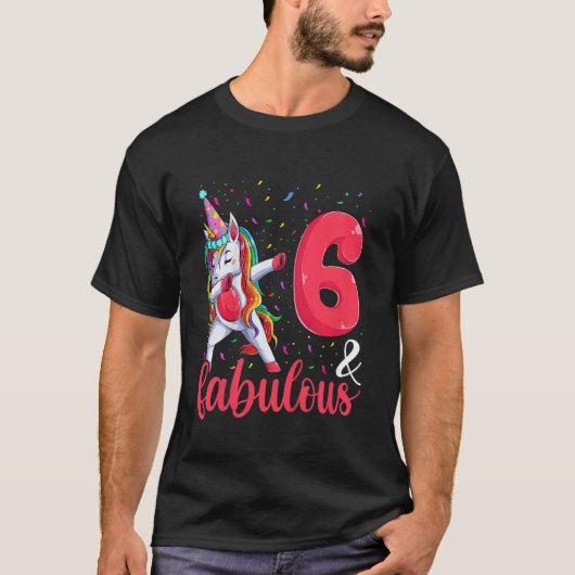 キッズ6と素晴らしい誕生日の衣装、誕生日の女の子 Tシャツ (正面)