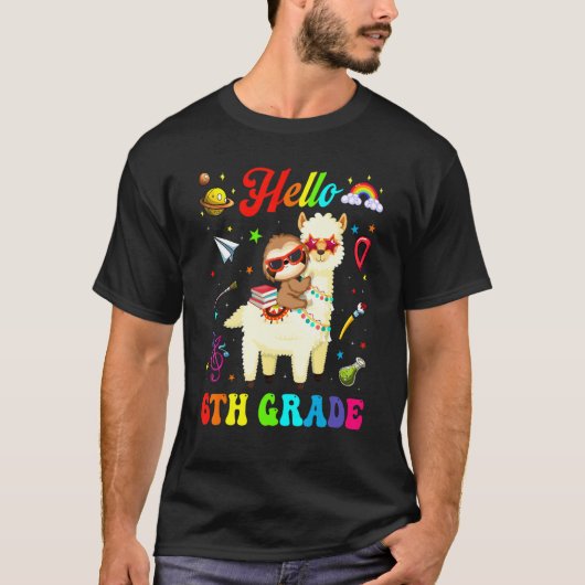 キッズ6年生の分隊かわいいラマScに戻る Tシャツ (正面)