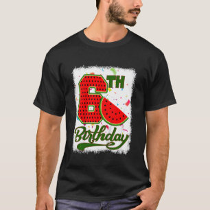 キッズ6歳スイカ熱帯果実6th B Tシャツ