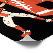 キッズ6歳ボーイサッカー選手6thサッカー ポスター (角)