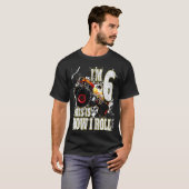 キッズ6歳モンスタートラック誕生日 Tシャツ (正面フル)