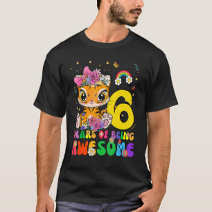 キッズ6歳10代の男の子かわいい虎6th B Tシャツ