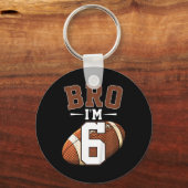 キッズ6誕生日サッカー選手Bro I'm 6年 キーホルダー (正面)