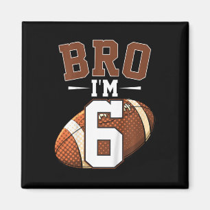 キッズ6誕生日サッカー選手Bro I'm 6年 マグネット