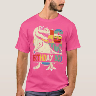 キッズ6誕生日ボーイディノレックス恐竜ボーイズマック Tシャツ