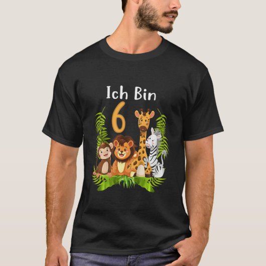 キッズ6誕生日第六子誕生日ガールJ Tシャツ (正面)