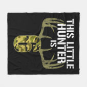 キッズ6th誕生日狩りボーイズおもしろいディアハンターギ フリースブランケット (正面(横))