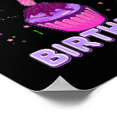 キッズ7歳の男の子ガール私の7誕生日 ポスター (角)