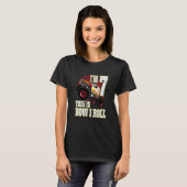 キッズ7歳の誕生日はモンスタートラックを愛 Tシャツ (正面フル)