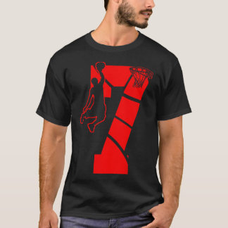 キッズ7歳7thバスケットボール誕生日Partytheme Tシャツ